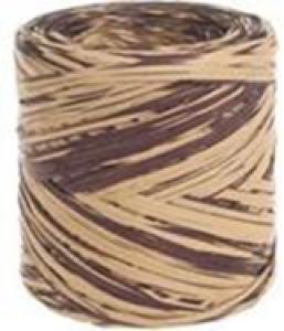 Рафия искусственная, натурально-коричневый 1,6 мм х 200 м
