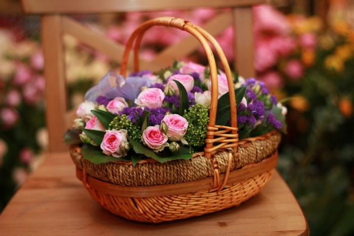 Плетеные корзины на «Оазис Цветок»: элегантные, практичные, разнообразные